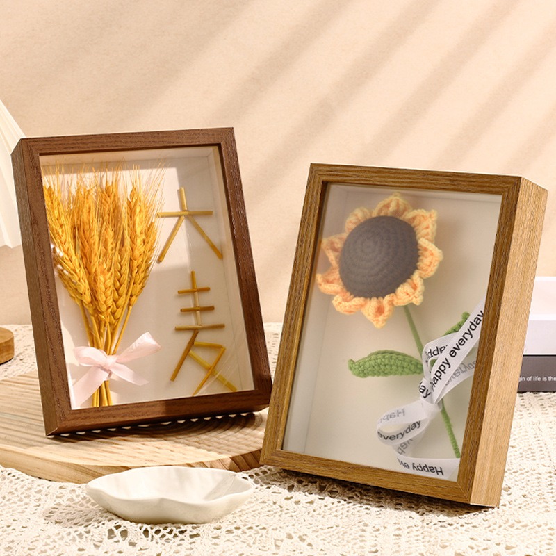 Engraved Wood Frame - 3D Wooden Picture Frames Depth 3cm