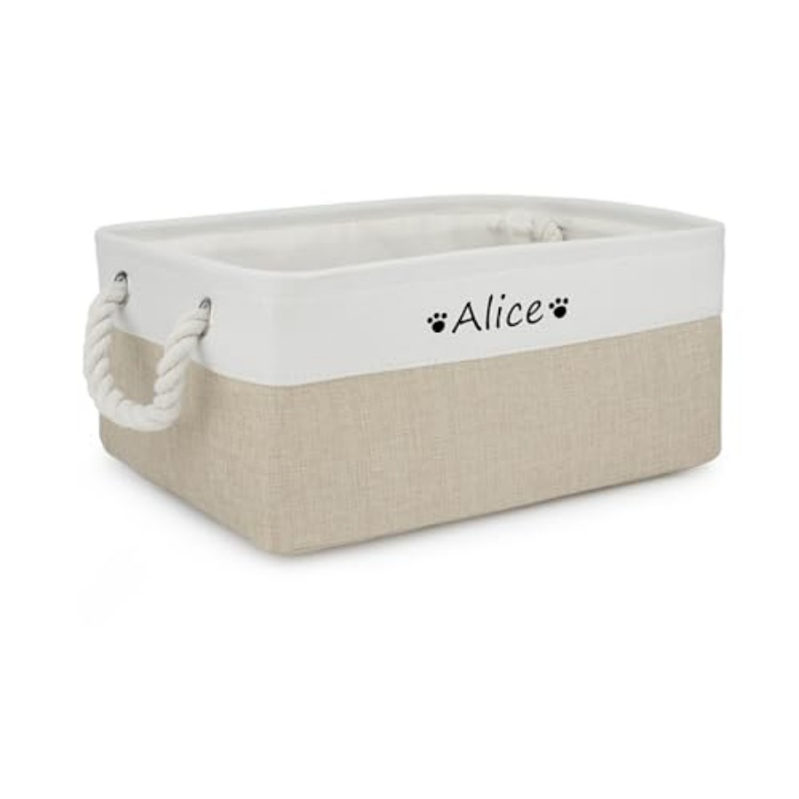 Dog Toy Basket, Dog Toy Bin Bo - Personalized Name Box 评论和价格