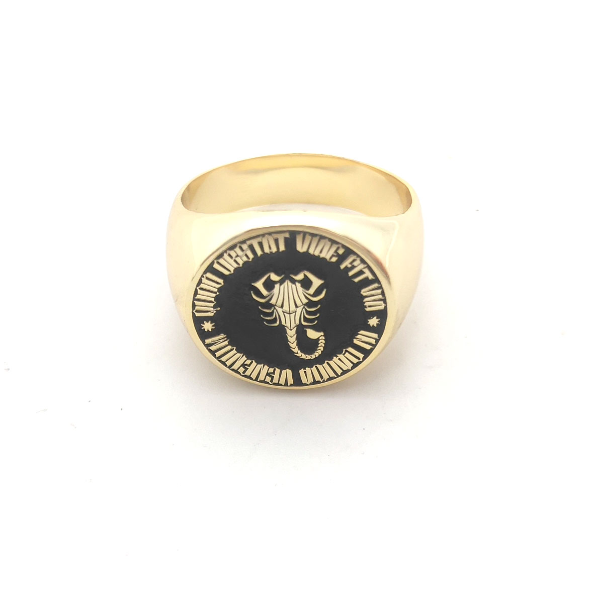 Custom Engraved 17mm Round Top - Initial Ring Custom 评论和价格