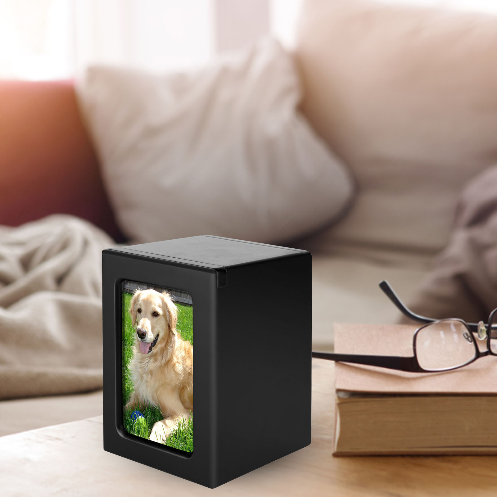 Wooden Pet Urns Wooden Cremati - Engraved Wood Frame 评论和价格