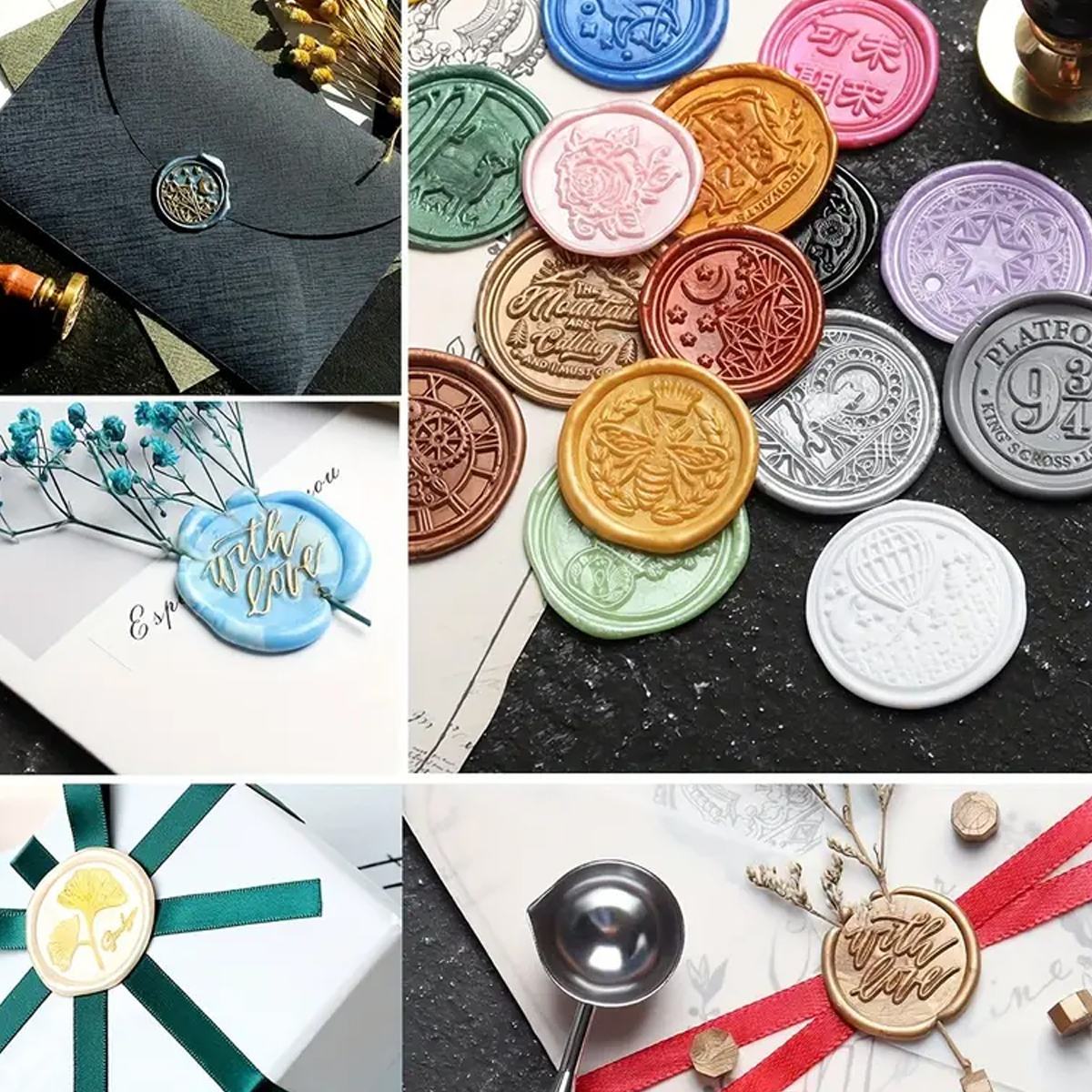100pc/bag Wax Seal Beads Kit,D - Wax Seal Letter Kit 评论和价格