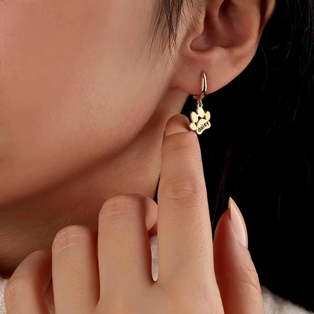 Personalized Pet Paw Print Ear - Pet Portrait Custom 评论和价格