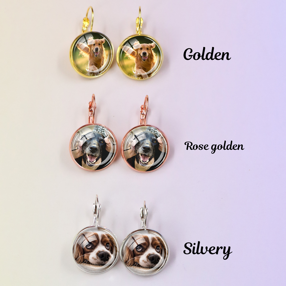 Custom Photo Earrings, Persona - Pet Portrait Custom 评论和价格