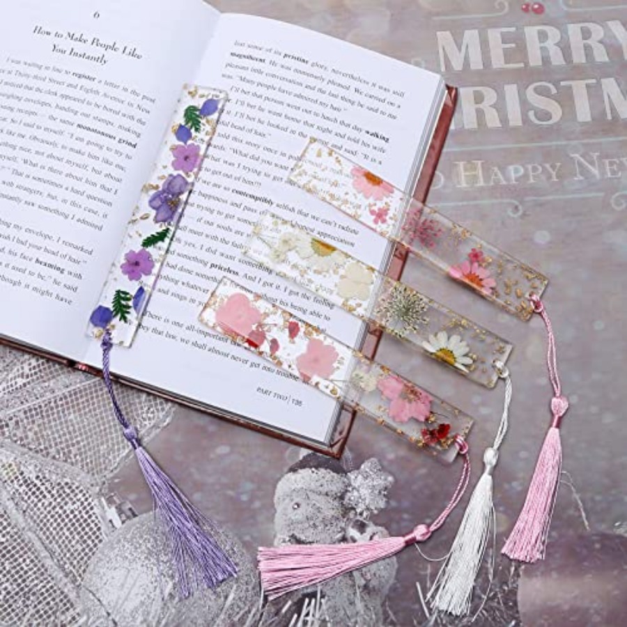 Bookmarks for Women, Book Mark - Dried Flower Bookmark 评论和价格