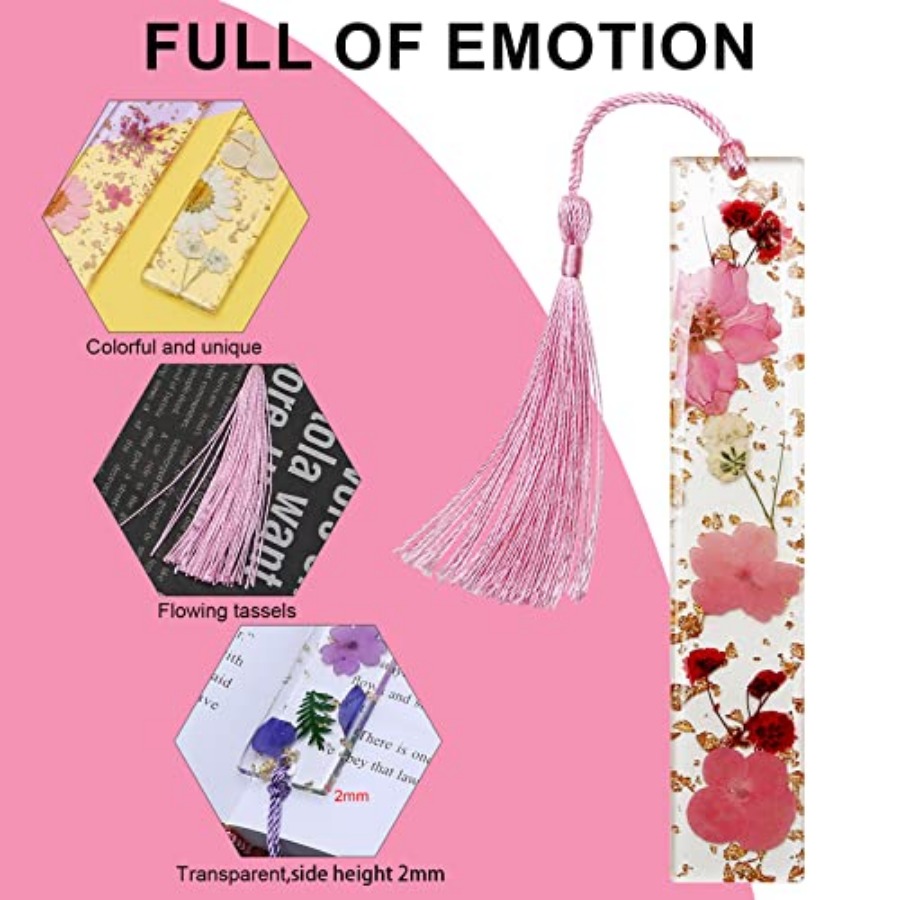 Bookmarks for Women, Book Mark - Dried Flower Bookmark 评论和价格