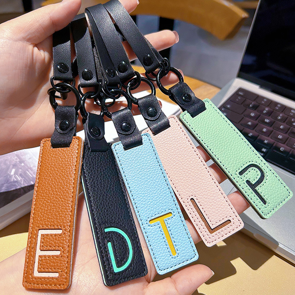 Classic Pu Leather Keychain A- - Monogram Keychain Leather 评论和价格