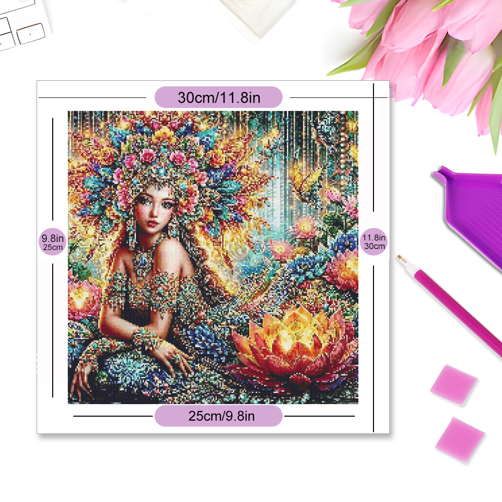 Momoart Diamond Mosaic Woman R - Photo Mosaic Print 评论和价格