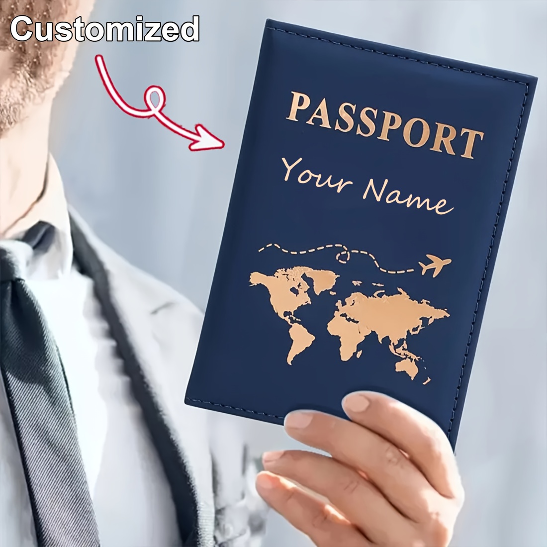 Custom Name World Map Passport - Personalized Name Box 评论和价格