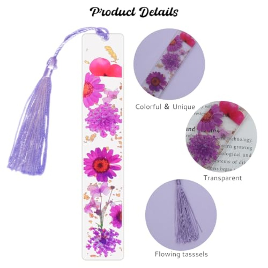 Latest Arrival4Pcs Bookmarks f - Dried Flower Bookmark 评论和价格