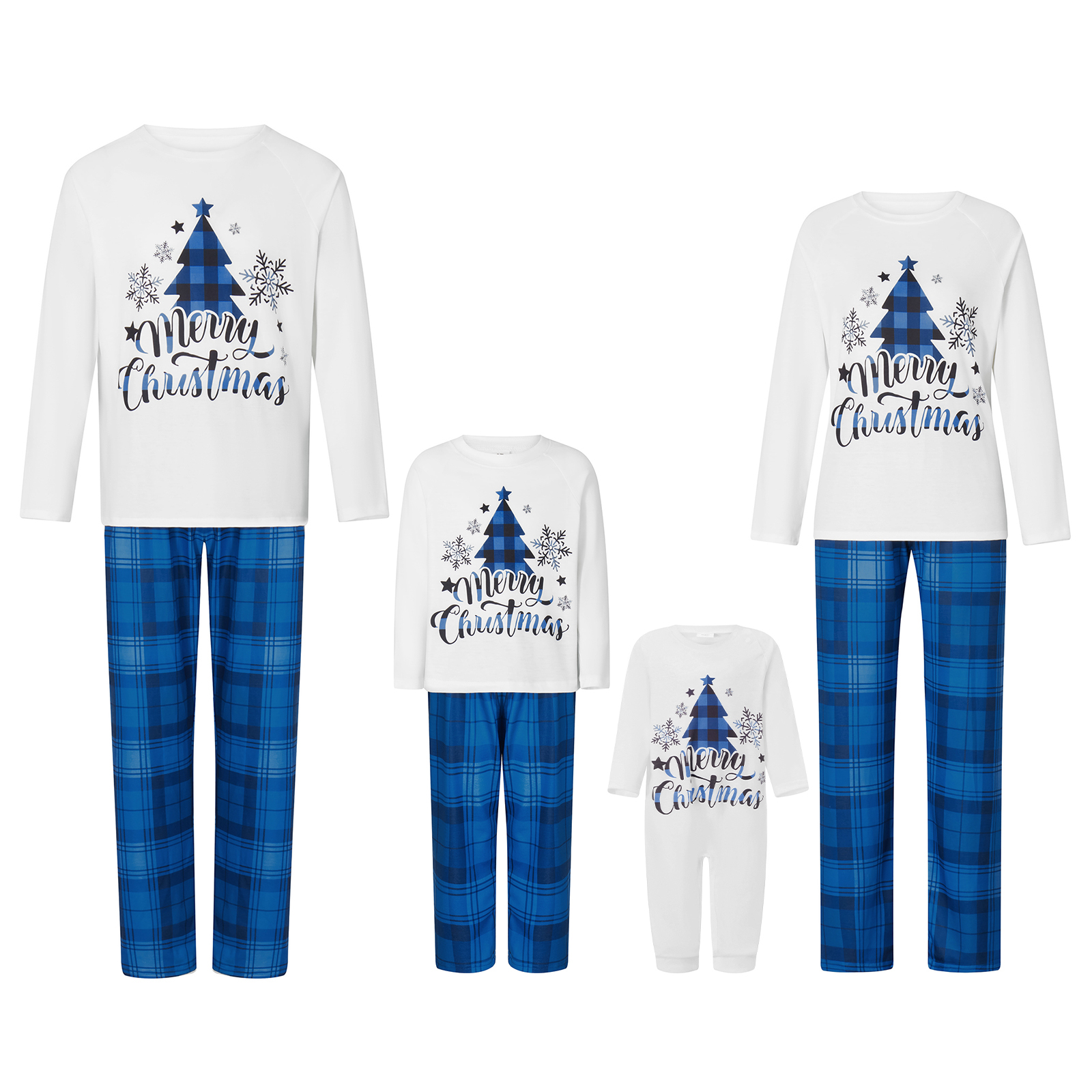 Family Matching Christmas Paja - Family Tree Print 评论和价格