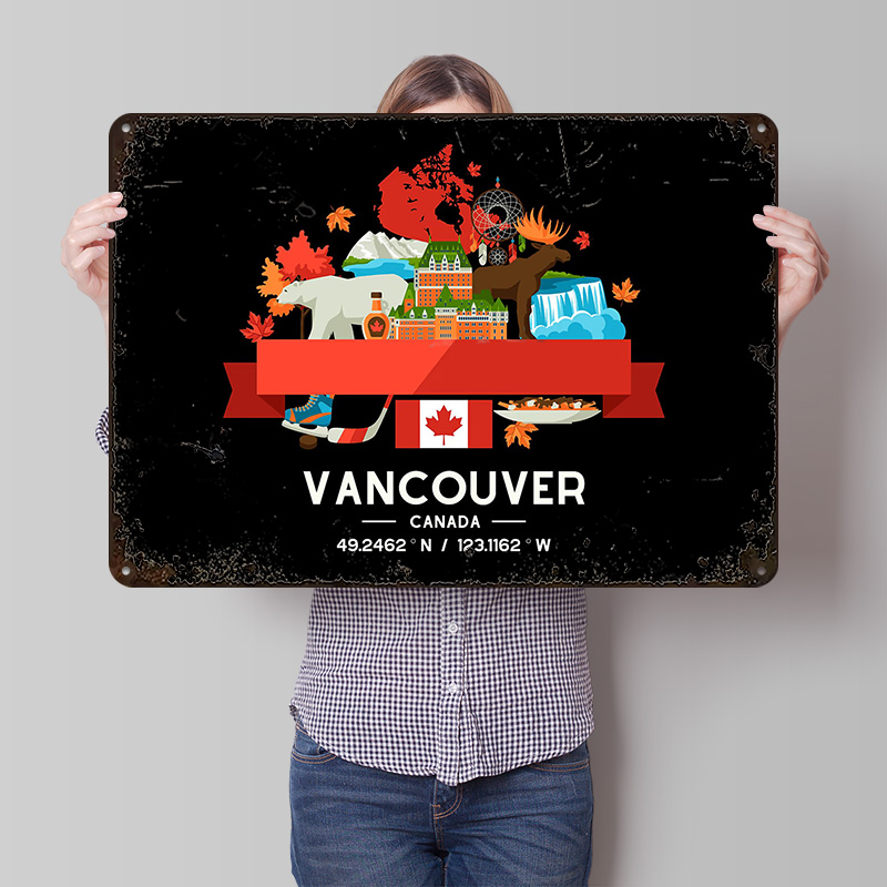 Vancouver City Map Printed Pos - Custom Map Poster 评论和价格
