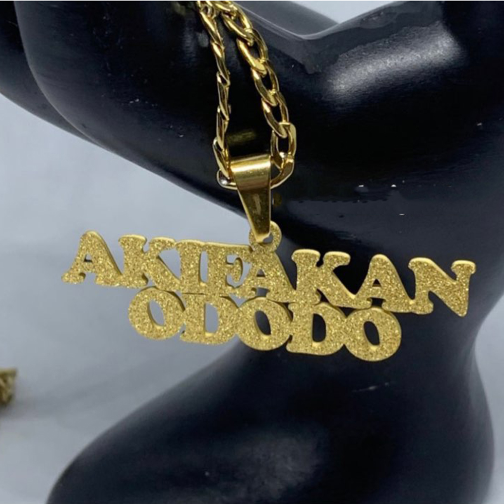 Custom Frosted Name Necklace f - Name Necklace Custom 评论和价格